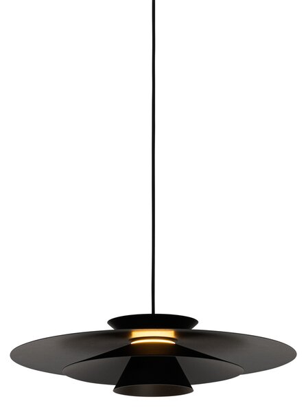 Dizajnerska viseća svjetiljka crna s LED prigušivanjem u 3 koraka - Pauline
