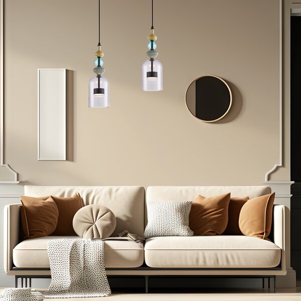 ARTE 12W LED viseća lampa, prom. 13cm crna