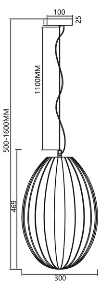Viseća lampa BRAGA WHITE 1xE27