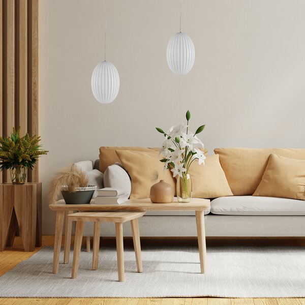 Viseća lampa BRAGA WHITE 1xE27