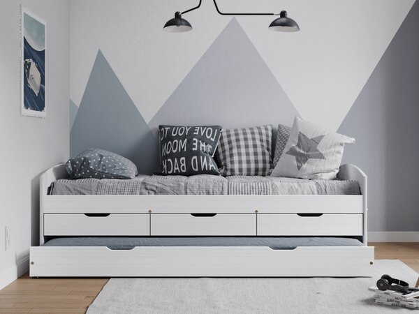 Zondo.hr Jednostruki krevet 90x200 cm Marcy (bijela). 1064606