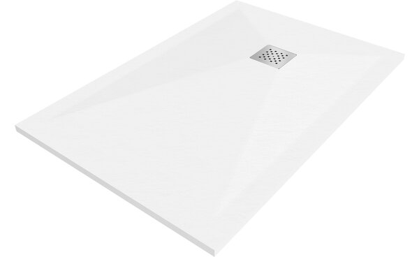 Mexen Stone+ pravokutna kompozitna tuš kada 90 x 80 cm, bijela - 44108090