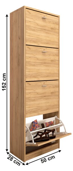 Zondo.hr Ormarić za obuću Verity Typ 3 (hrast artisan). 1065203