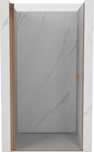 Mexen Mist-B okretna tuš vrata 80 cm, prozirna, brušeni bakar - 8A2-080-000-65-00