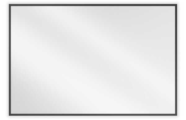 Mexen Loft pravokutno kupaonsko ogledalo 90 x 60 cm, crni okvir - 9852-090-060-000-70