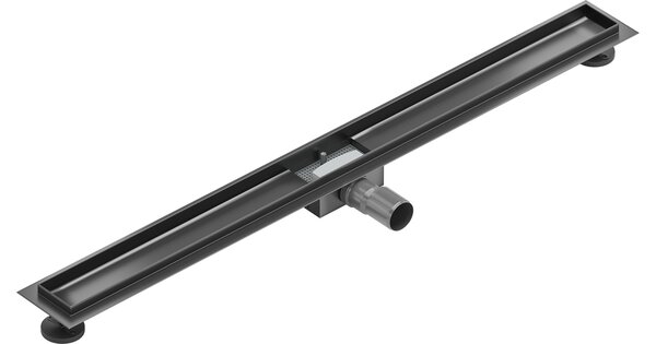 Mexen Flat kućište za linearni odvod 90 cm, četkana boja pištolja siva - 1E15090