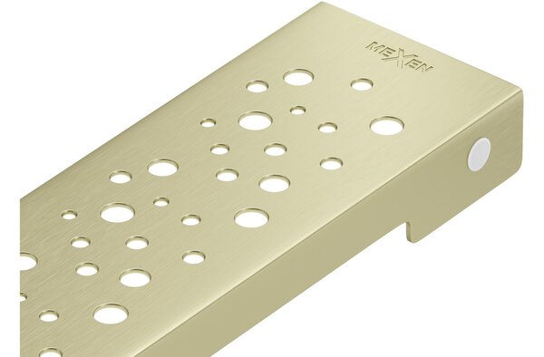 Mexen Flat M12 maska za linearni odvod 60 cm, zlatna brušena - 1A21060