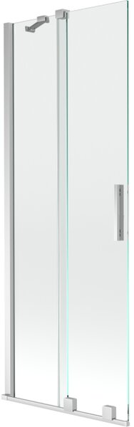 Mexen Velar klizni paravan za kadu, 2-krilni klizni, 70 x 150 cm, prozirni, krom - 896-070-000-01-01