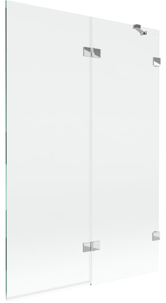 Mexen Lunar paravan za kadu 2-krilni desni 120 x 150 cm, transparentan, krom - 897-120-100-01-00-P