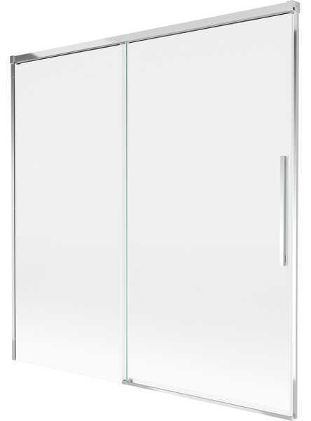 Mexen Rox klizni paravan za kadu, dvokrilni, klizni 160 x 150 cm, proziran, krom - 8C9-160-001-01-00