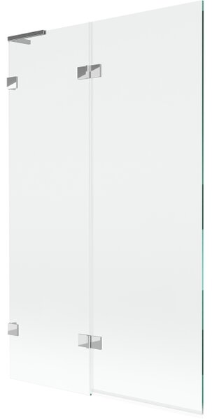 Mexen Lunar L 2-krilni lijevi paravan za kadu 110 x 150 cm, transparentan, krom - 897L-110-100-01-00-L
