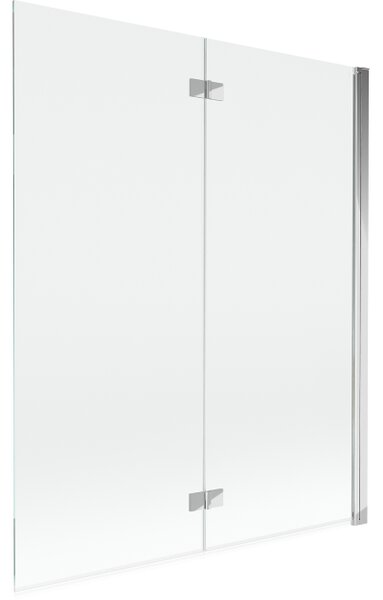Mexen Mist paravan za kadu s dvokrilnim vratima desni 140 x 150 cm, proziran, krom - 8A9-140-002-01-00-P