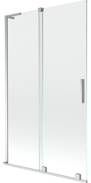 Mexen Velar L klizni paravan za kadu 2-krilni klizni 110 x 150 cm, proziran, krom - 896-110-003-01-01