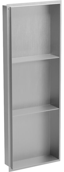 Mexen X-Wall-NR nišna polica bez prirubnice s policom 90 x 30 cm, inox - 1911903010S