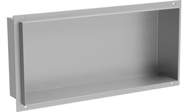 Mexen X-Wall-NR udubljena polica bez okvira 45 x 20 cm, inox - 1911452010