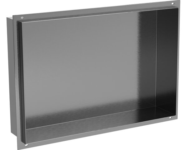 Mexen X-Wall-NR polica za ugradnju bez prirubnice 45 x 30 cm, brušeni gun sivi - 19E1453010