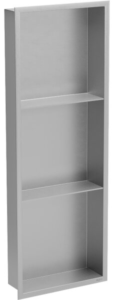 Mexen X-Wall-R nišna polica s rubom i policom 90 x 30 cm, inox - 1910903010S