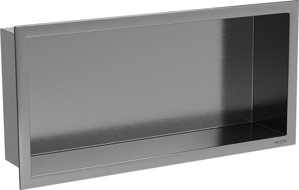 Mexen X-Wall-R ugradbena polica s obrubom 45 x 20 cm, obrađeno gun gray - 19E0452010