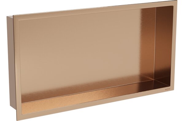 Mexen X-Wall-R nišna polica s okvirom 60 x 30 cm, brušeni bakar - 19C0603010