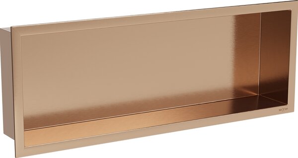 Mexen X-Wall-R polica u niši s obrubom 60 x 20 cm, brušeni bakar - 19C0602010