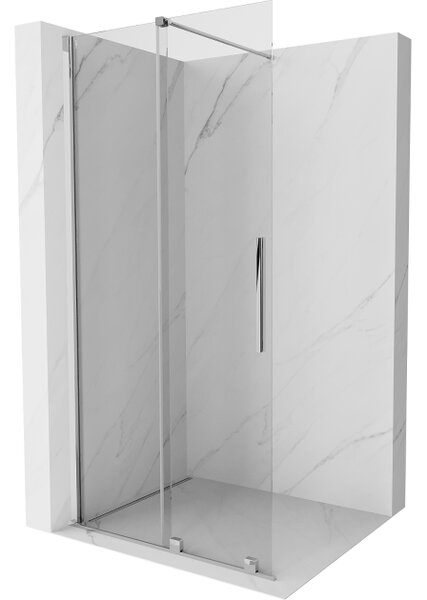 Mexen Velar klizni zid za tuš Walk-in 70 x 200 cm, proziran 8 mm, krom - 871-070-000-03-01