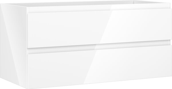 Mexen Orio kupaonski ormarić ispod umivaonika 100 cm, 2 ladice, bijeli sjaj - 91A10-10047-2-BFF00
