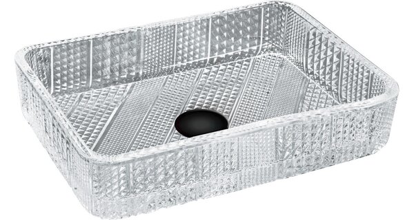 Mexen Akra stakleni nadgradni umivaonik 46 x 33 cm, proziran - 24024600