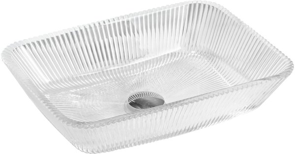 Mexen Tiva stakleni nadgradni umivaonik 46 x 33 cm, proziran - 24184600