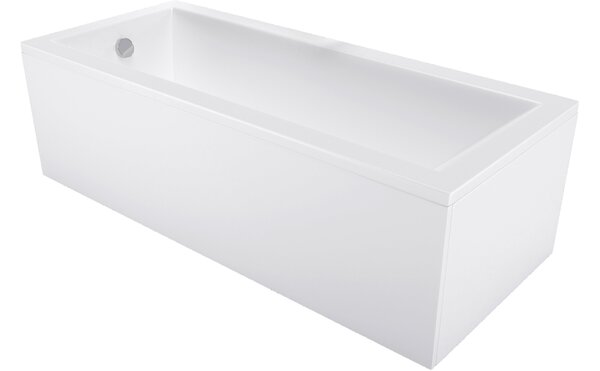 Mexen Cubik pravokutna kada 120 x 70 cm s oblogom, bijela - 55031207000X