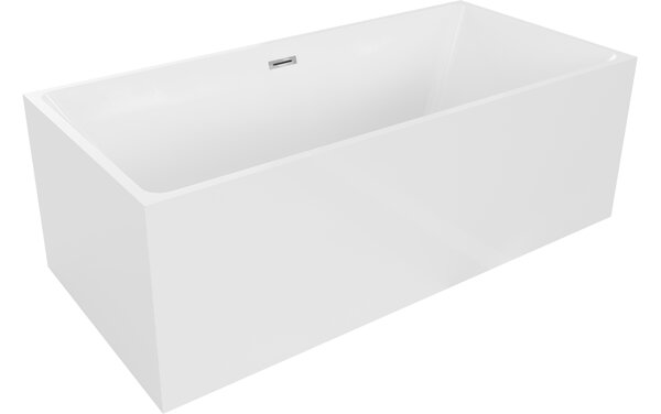 Mexen Nita samostojeća kada 170 x 80 cm, bijela, preljev krom - 52091708000-01