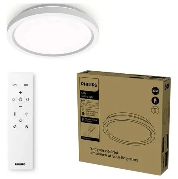 AIO PHILIPS LED stropna svjetiljka okrugla 24W 27-65K bijela + upravljač 8721103055927