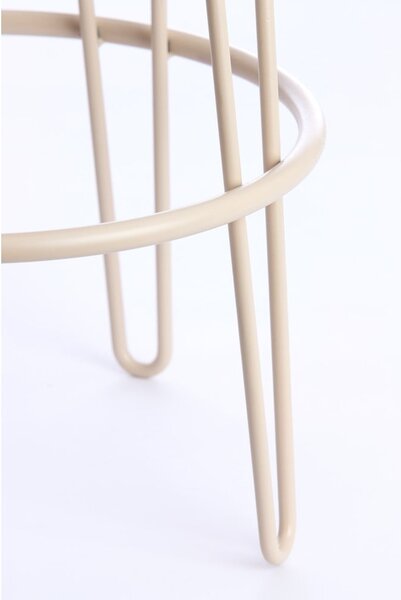 Krem podstavljena barska stolica (visine sjedala 73 cm) Alice – Light & Living