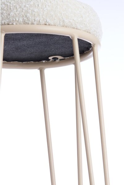 Krem podstavljena barska stolica (visine sjedala 73 cm) Alice – Light & Living