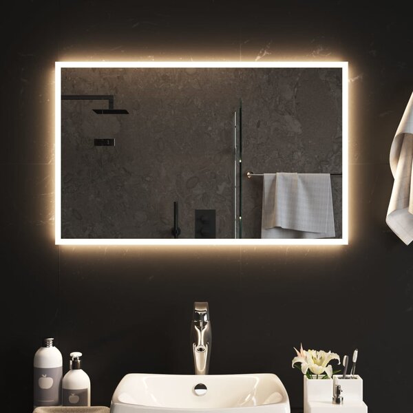 VidaXL LED kupaonsko ogledalo 80x50 cm