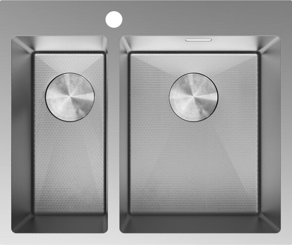 Mexen Flexo čelični sudoper s 1,5 komore 610 x 510 mm, inox HC - 6446611500-01HC