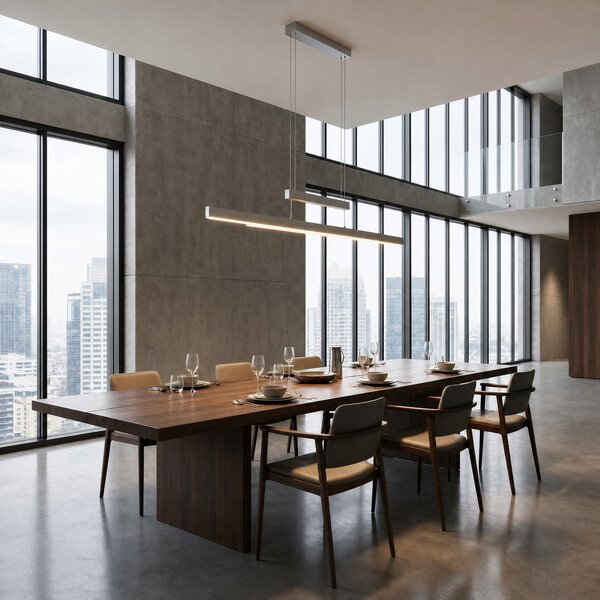 Trio Lighting Trajan LED viseća svjetiljka, 2700-5000K, mat nikal, prigušiva, Sivo, Dnevni boravak/blagovaonica, Metal