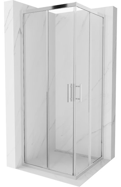 Mexen Rio četvrtasta tuš kabina 80 x 80 cm, prozirna, krom - 860-080-080-01-00