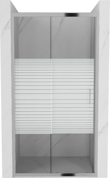 Mexen Apia klizna vrata za tuš kabinu klizna 90 cm, trake, krom - 845-090-000-01-20
