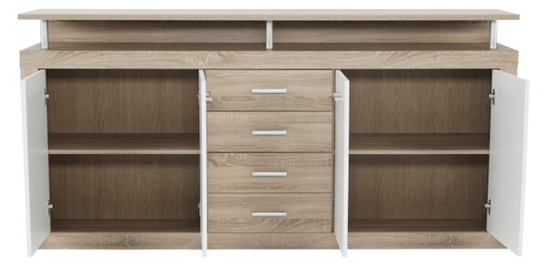 Komoda Jachim Julos New hrast sonoma + bijela