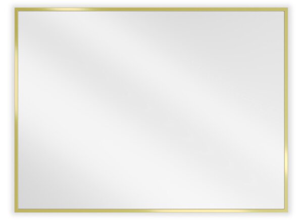 Mexen Loft pravokutno kupaonsko ogledalo 80 x 60 cm, zlatni okvir - 9852-080-060-000-50
