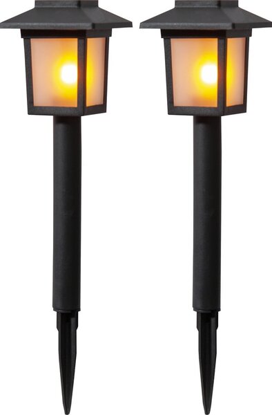 Set od 2 vanjska solarna LED svjetla Star Trading Flame, visina 23 cm