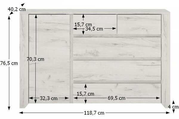 Komoda Adamus Tip 41 1D5S