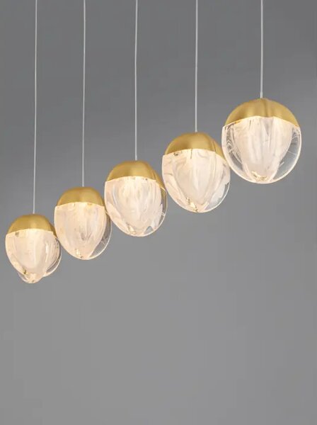 ALICIA LED LUSTER 5X ZLATNA 25W 3000K IP20 TRIAC DIMABILNA NL9124124