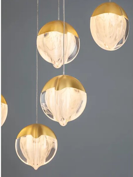 ALICIA LED LUSTER 18X ZLATNA 90W IP20 3000K TRIAC DIMABILNA NL9124126