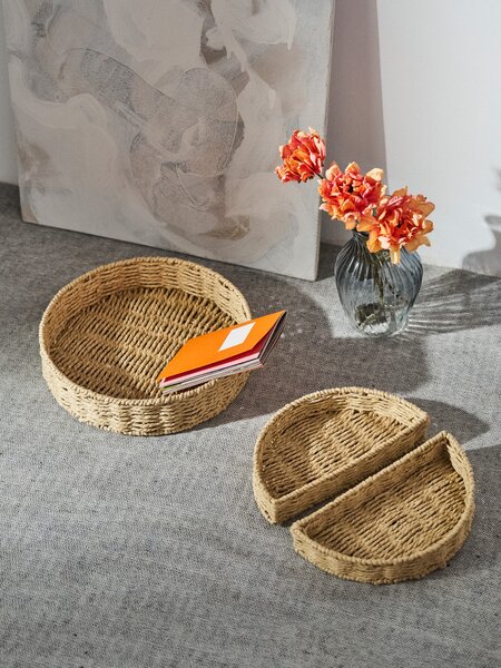 Sinsay - Set pletenih dekorativnih pladnjeva 3 pack