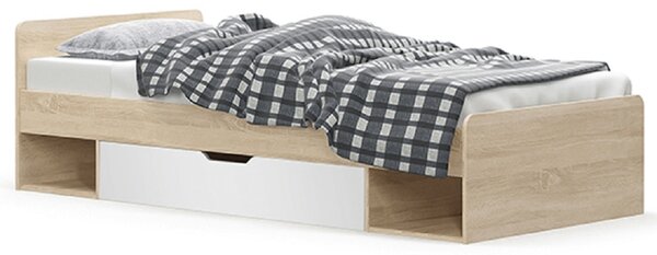 Zondo.hr Jednostruki krevet 90 cm Thornham 1S/90 (hrast sonoma + bijela) (s prostorom za odlaganje). 1006308