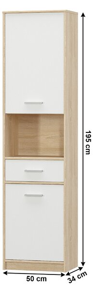 Ormar s policama Thornham 2D1S (bijela)