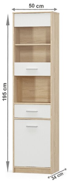Zondo.hr Vitrina Thornham 1D1W1S (bijela) . 1006304