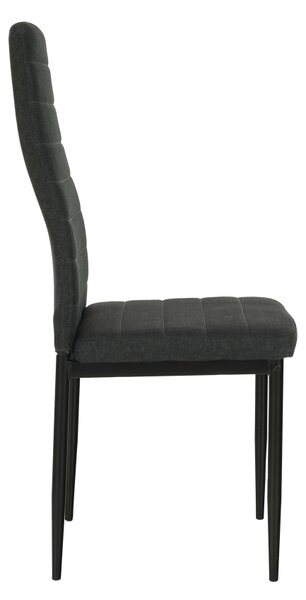 Blagovaonska stolica Collort nova (tamnosiva + crna)