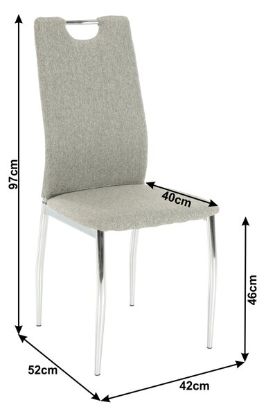 Blagovaonska stolica Odile new (bež)